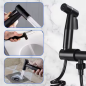 Ducha tipo bidet doble salida negro mate