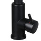 Canilla monocomando cocina pico cisne extensible (Negro)