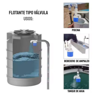 Flotante tipo válvula entrada superior - con accesorios – Control de nivel de agua | SK