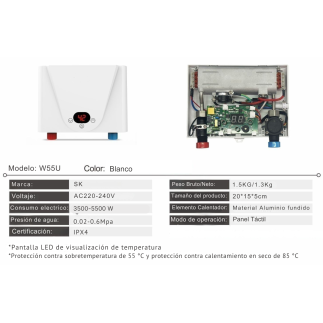 Calefón eléctrico SK