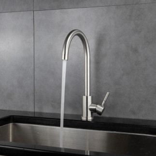 Canilla monocomando cocina pico cisne rigido