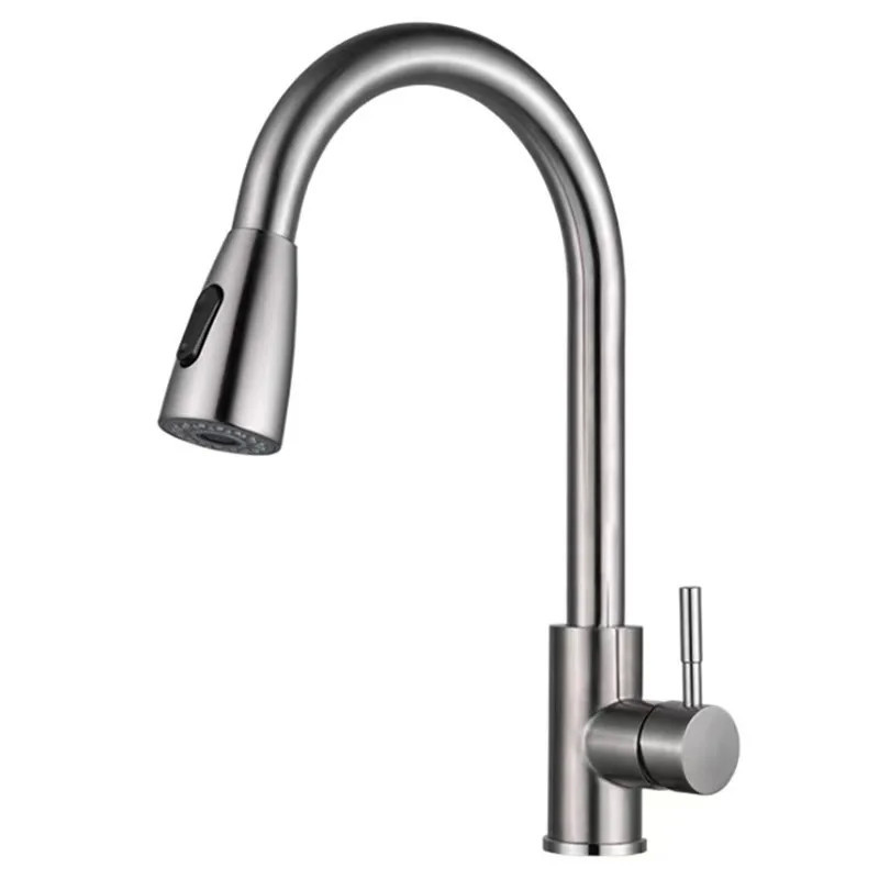 Canilla monocomando cocina pico cisne extensible (Acero inoxidable) Canilla monocomando cocina pico cisne extensible (Acero inoxidable)