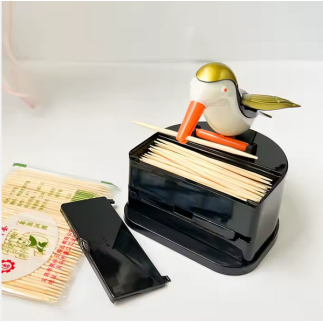 Muy pronto!! - Dispensador de palillos tipo pájaro